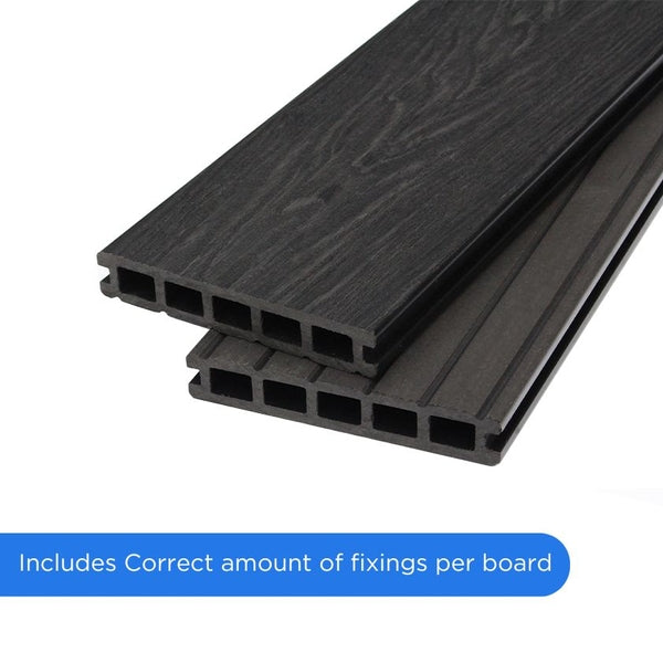 Composite Decking – Midnight Ash