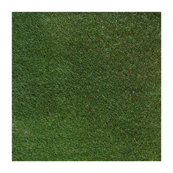 Recycled material turf tile with high-performance drainage system.